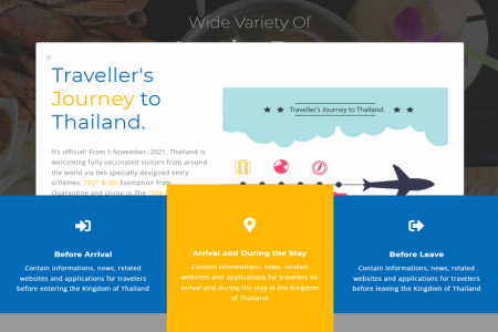 観光省の新HPのエントリータイランド＆ツーリストポリスの新アプリ