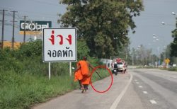 タイ危険ニュース！泥酔僧侶斧持って暴れる＆道路で感電死直前