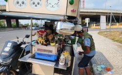 タイ心暖まるニュース！猫好き男性のためにサイドカーを寄付