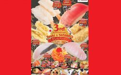 タイの「すしはスシロー」フェア3弾は中トロ60B,本ズワイガニが40B！